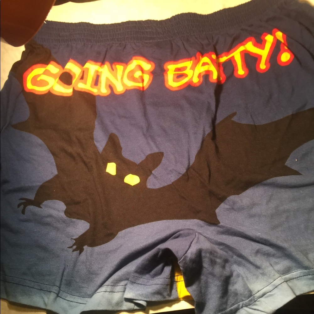 ‘Going Batty’ Men Boxer Shorts Underwear Sz Large